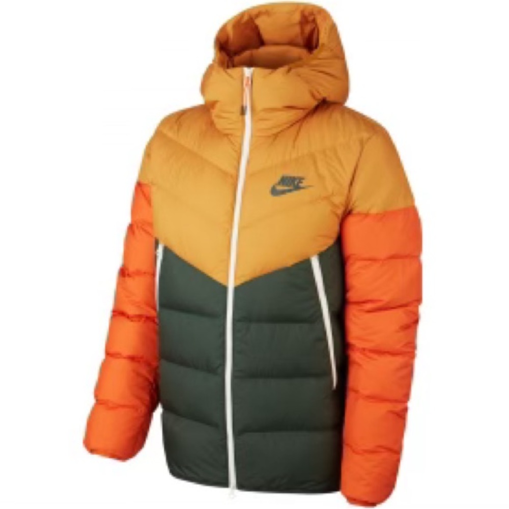 Men’s Nike Green/Yellow/Orange Puffer Jacket